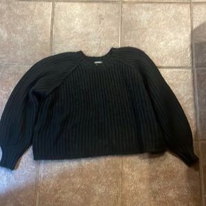 Black Cropped Sweater